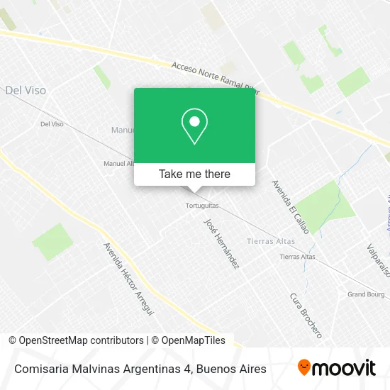 Mapa de Comisaria Malvinas Argentinas 4