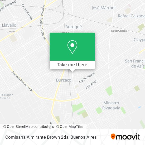 Comisaría Almirante Brown 2da map