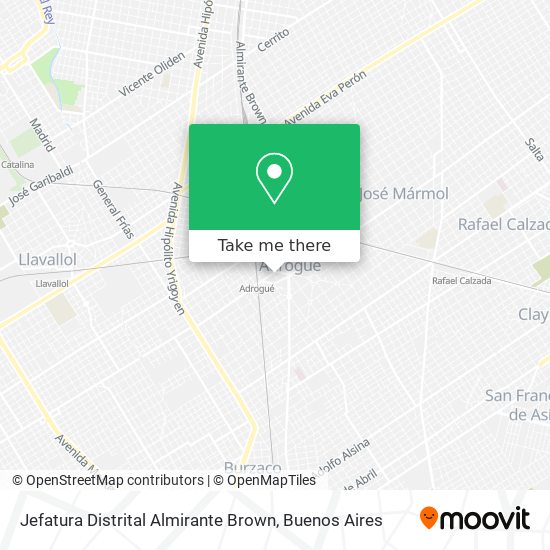 Jefatura Distrital Almirante Brown map