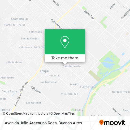 Avenida Julio Argentino Roca map