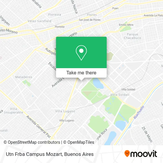 Utn Frba Campus Mozart map