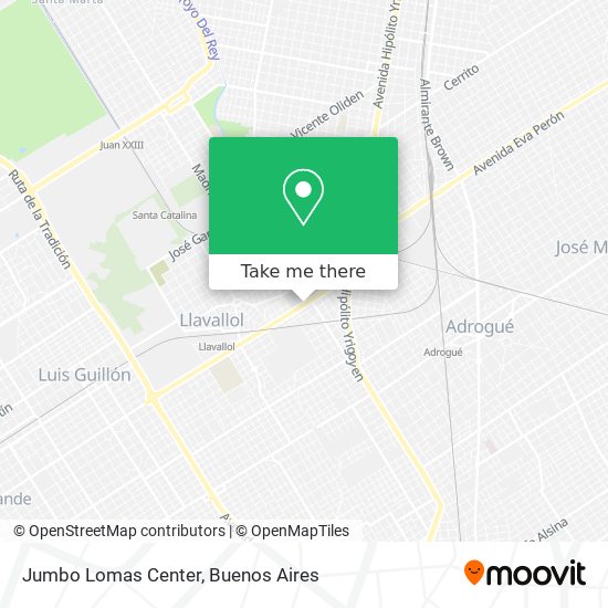 Jumbo Lomas Center map