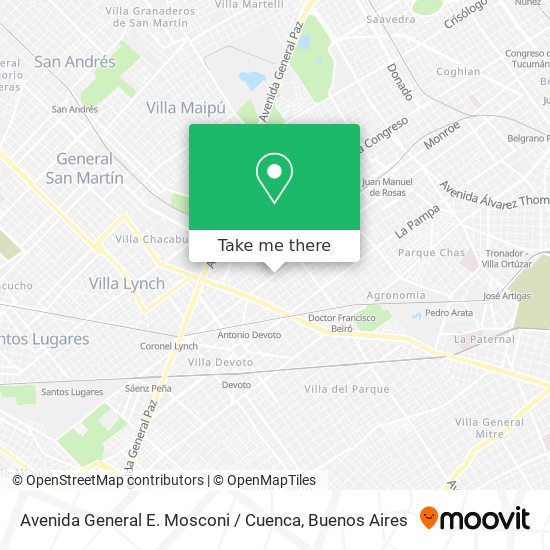 Avenida General E. Mosconi / Cuenca map