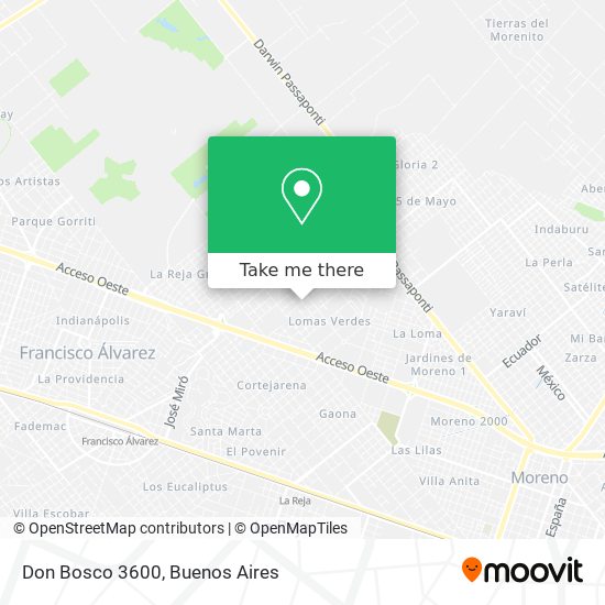 Don Bosco 3600 map