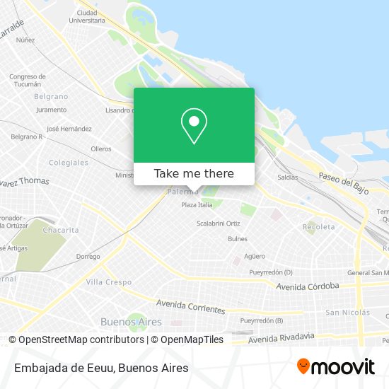 Embajada de Eeuu map