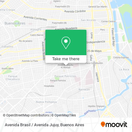 Avenida Brasil / Avenida Jujuy map