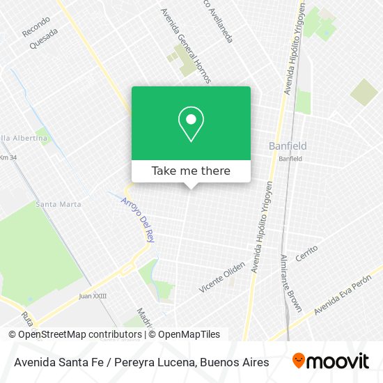 Avenida Santa Fe / Pereyra Lucena map
