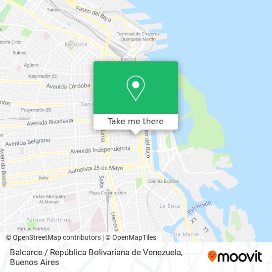 Balcarce / República Bolivariana de Venezuela map