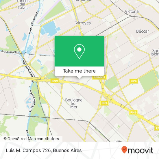 Luis M. Campos 726 map