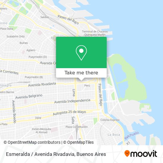 Esmeralda / Avenida Rivadavia map