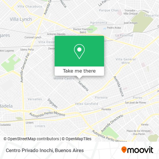 Centro Privado Inochi map