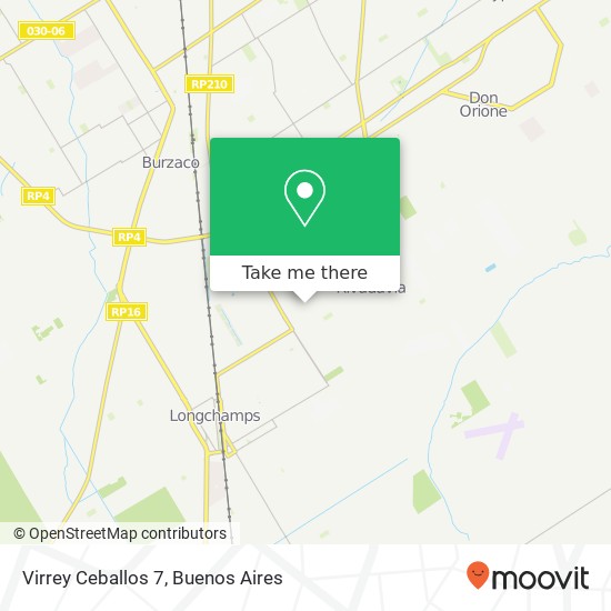 Virrey Ceballos 7 map