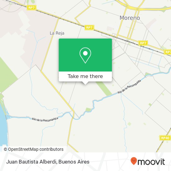 Juan Bautista Alberdi map