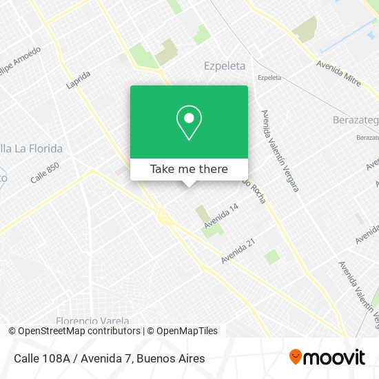 Mapa de Calle 108A / Avenida 7