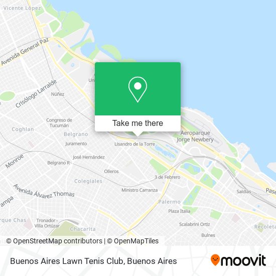 Mapa de Buenos Aires Lawn Tenis Club