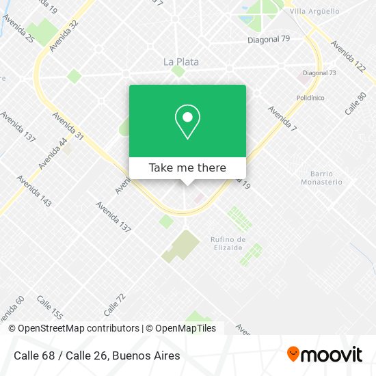 Mapa de Calle 68 / Calle 26