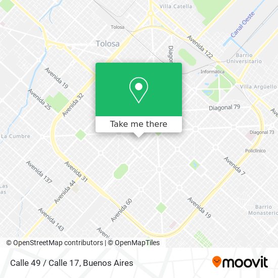 Calle 49 / Calle 17 map