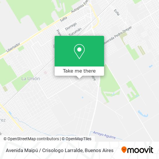 Avenida Maipú / Crisologo Larralde map