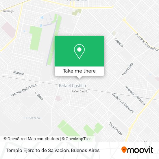 Templo Ejército de Salvación map