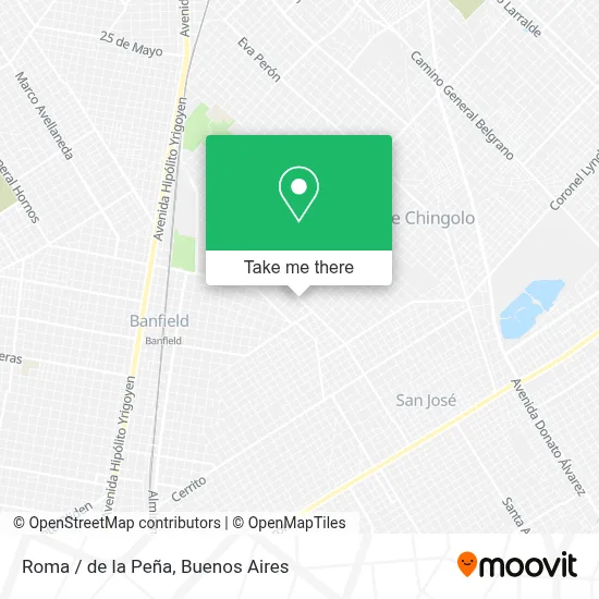 Roma / de la Peña map