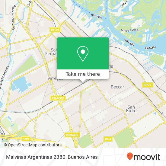 Malvinas Argentinas 2380 map