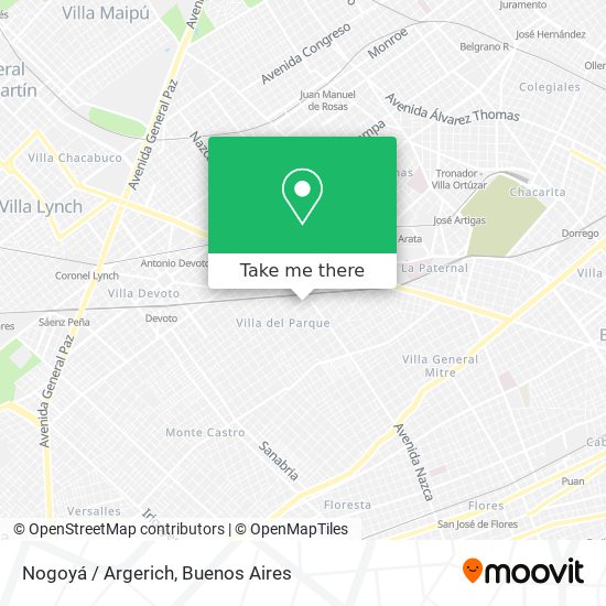 Nogoyá / Argerich map