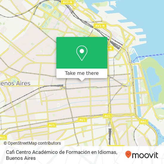 Mapa de Cafi Centro Académico de Formación en Idiomas