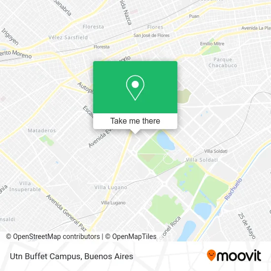 Utn Buffet Campus map