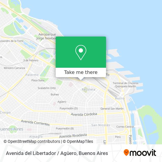 Avenida del Libertador / Agüero map
