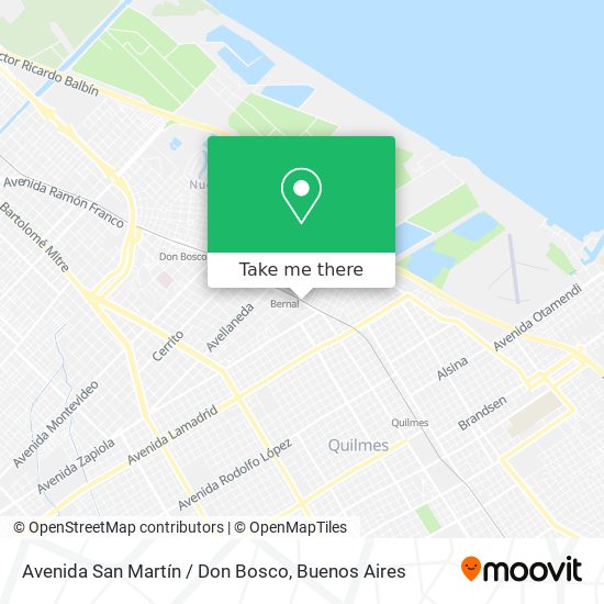 Avenida San Martín / Don Bosco map