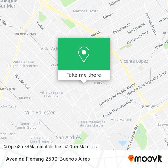 Avenida Fleming 2500 map