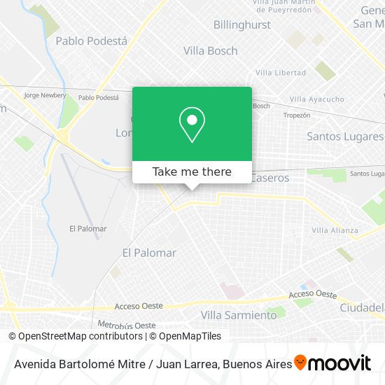 Avenida Bartolomé Mitre / Juan Larrea map