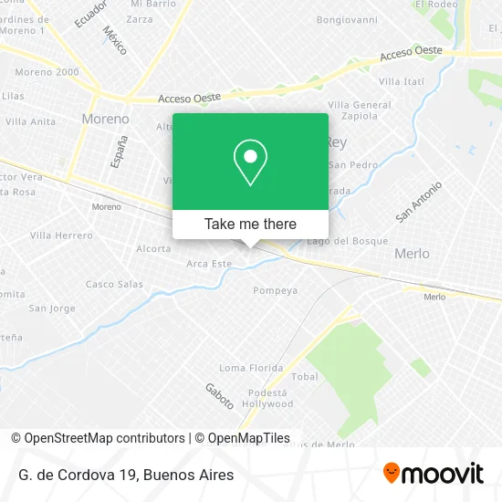 G. de Cordova 19 map