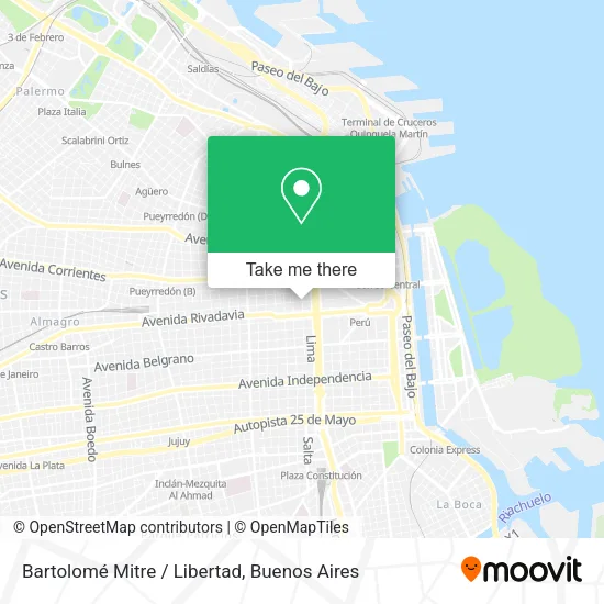 Mapa de Bartolomé Mitre / Libertad