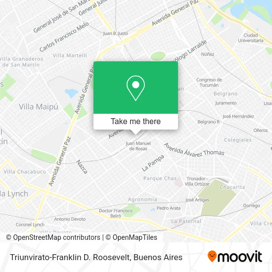 Mapa de Triunvirato-Franklin D. Roosevelt