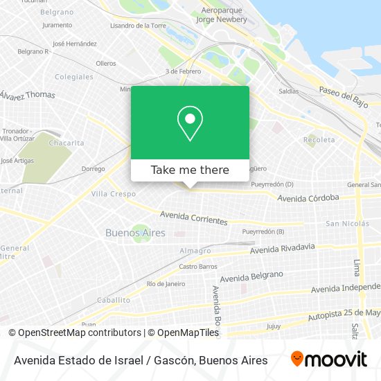 Avenida Estado de Israel / Gascón map