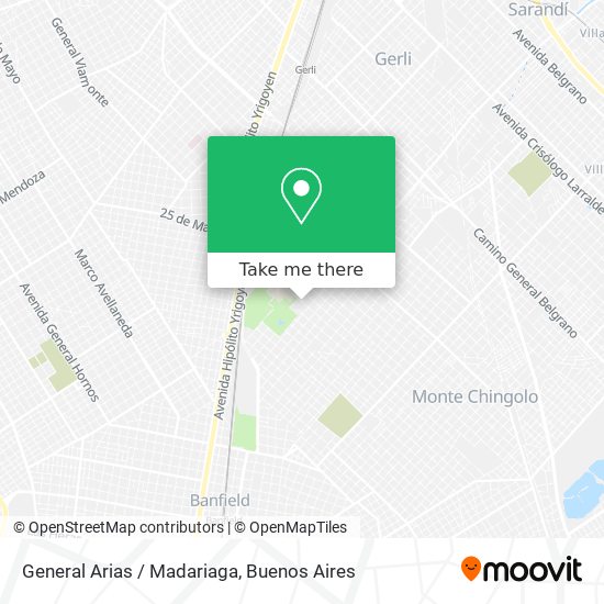 Mapa de General Arias / Madariaga