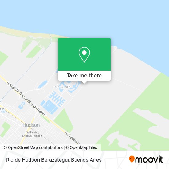 Rio de Hudson Berazategui map