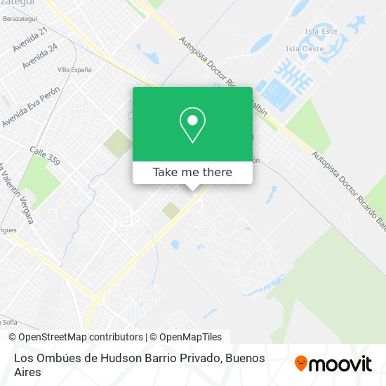 Mapa de Los Ombúes de Hudson Barrio Privado