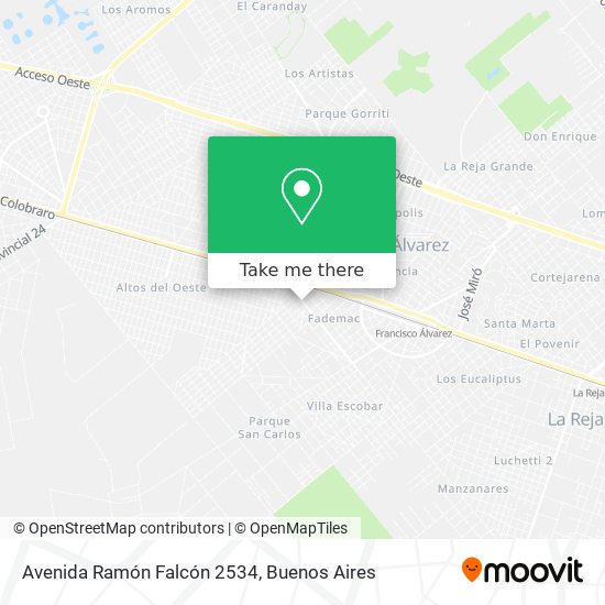 Mapa de Avenida Ramón Falcón 2534