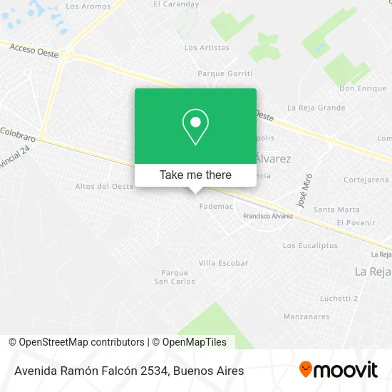 Mapa de Avenida Ramón Falcón 2534