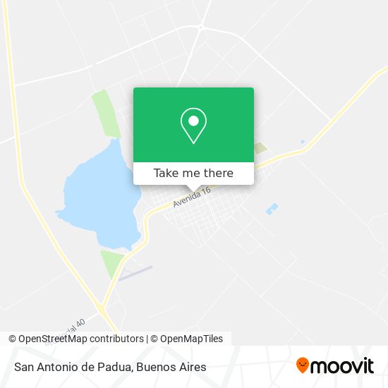 San Antonio de Padua map