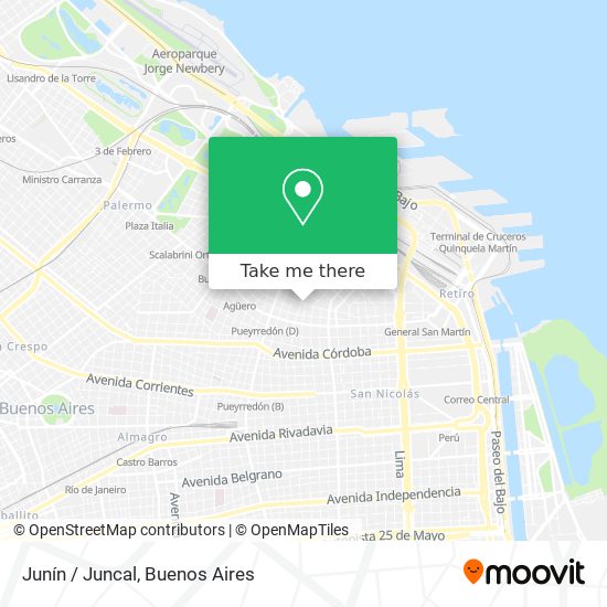 Junín / Juncal map
