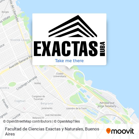 Mapa de Facultad de Ciencias Exactas y Naturales