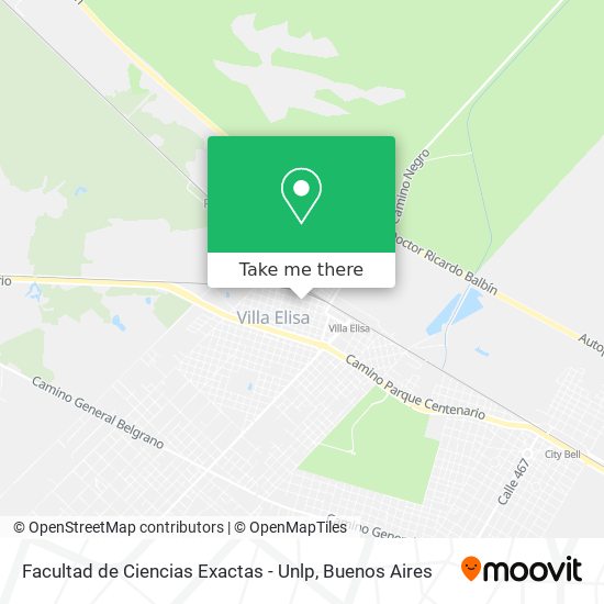 Facultad de Ciencias Exactas - Unlp map