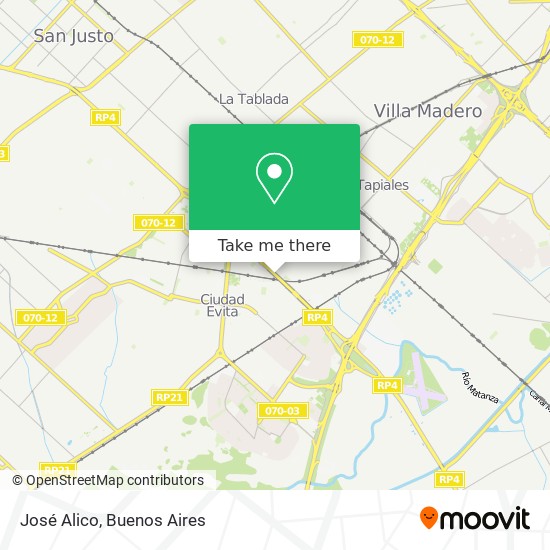 José Alico map