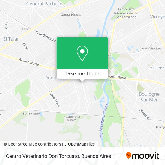 Centro Veterinario Don Torcuato map