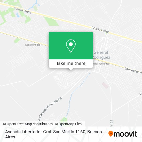 Mapa de Avenida Libertador Gral. San Martín 1160