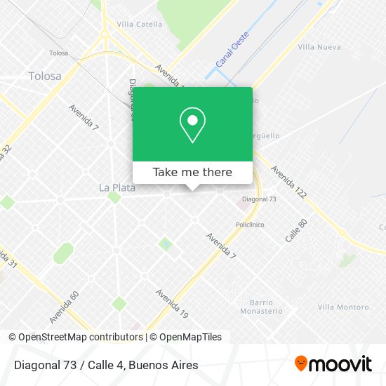 Diagonal 73 / Calle 4 map