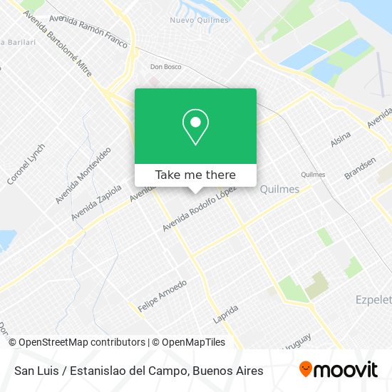 San Luis / Estanislao del Campo map